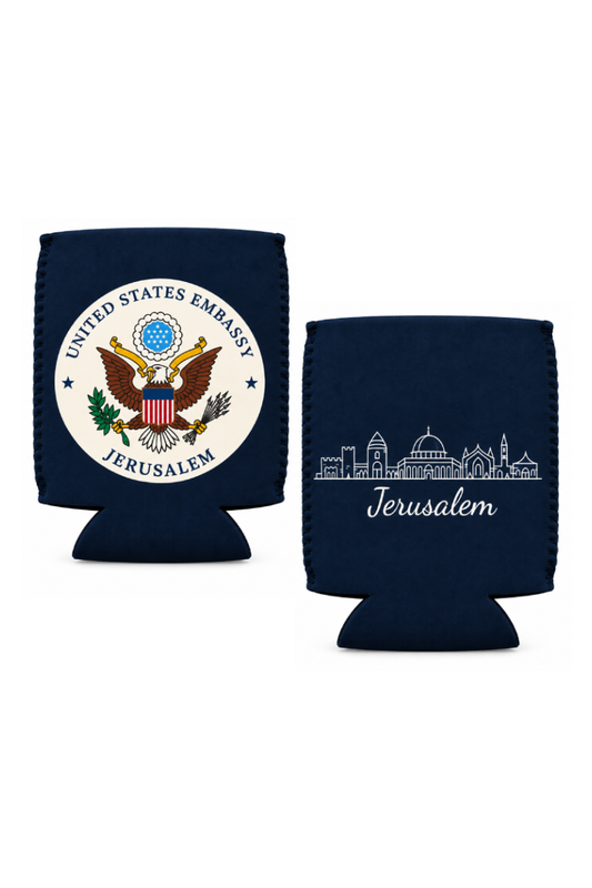 Koozie: Embassy Seal (Jerusalem/EBO Tel Aviv)