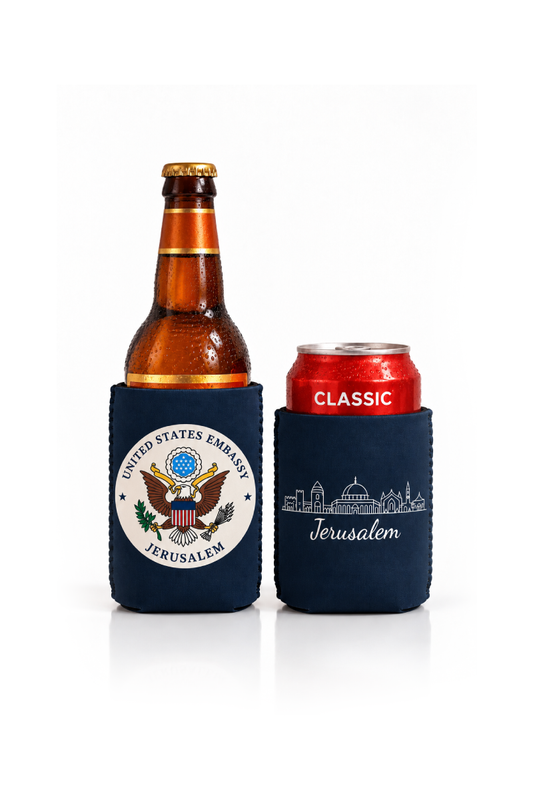 Koozie: Embassy Seal (Jerusalem/EBO Tel Aviv)